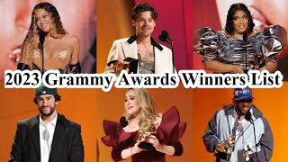 2023 GRAMMY Winners / 65th Annual Grammy Awards / Grammys 2023 / All About Celebs