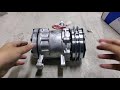 COMPRESSOR KANCIL KELISA KENARI MYVI SWJ DENSO TYPE 1A 06E DENSO ND MODIFIED TO SANDEN 7H10 SD