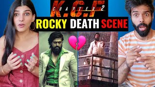 KGF Chapter 2 Climax Scene | Rocky Death Scene 😭 | Rocking Star Yash | Kgf 2 Reaction