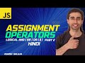 JavaScript Assignment Operators | Learn How to Use Logical Assignment Operator - Part 2 (Hindi)