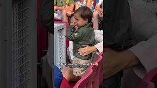 Cuteness alert with Rafael Nadal Junior and daddy at the Swedish Open in Bastad 😍 #tennis