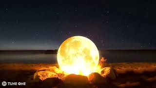 X2Download com Beach moon fire 🌖🔥 make your day stress relief   Calming music   Relaxing music