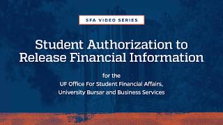 UF "Financial Information Release" Form