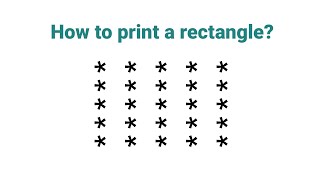 STAR PATTERN TO PRINT SOLID RECTANGLE IN JAVA