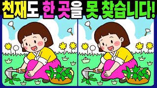 【다른그림찾기 | 치매예방】천재도 3개 중 한 곳은 못 찾습니다! 재밌고 건강한 두뇌 훈련 퀴즈! 【틀린그림찾기 | 두뇌운동 | Find Difference】#1454