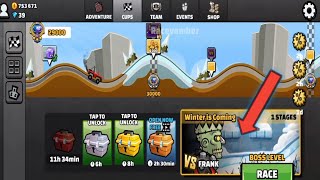 Hill Climb Racing 2 -🔥 BEATING Frank boss level with SUPERCAR   [Frank vs gamez way] part 2