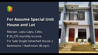 For Assume Special Unit House and Lot