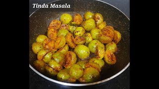 टिंडे की सब्जी | Tinde ki Masaledar Sabji No Onion Garlic | Tindsi ka Saag | Tinda Masala Dry