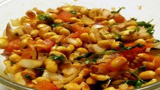 హెల్తీ పల్లి చాట్ Healthy Peanut chat Boiled Peanut Chat Masala Peanut