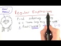 Regular Expressions Review - Part 1 - Design of Computer Programs