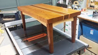 Making a Cedar and Douglas Fir Coffee Table for a Wedding Gift