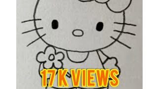 Hello Kitty Drawing Easy Drawing