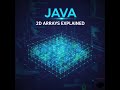 Java 2D Array Concept EXPLAINED