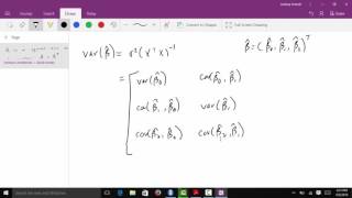 Standard error of regression estimates