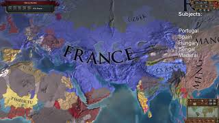 EU4 France World Conquest Timelapse 1.30 (EDITED)