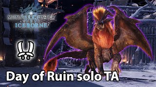 MHW:IB | Day of Ruin - Tempered Teostra solo (Dual Blades) - 3'55 (TA rules)