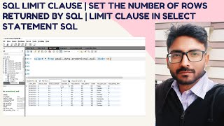 SQL limit Clause | Set the number of rows returned by SQL | Limit Clause in Select Statement SQL