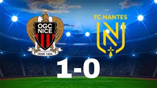 OGX Nice vs Nantes/goal for Dolberg/but pour Dolberg 1-0