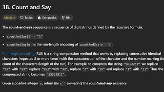 Leetcode 38 | Count And Say | Java Solution | C++ | Leetcode Daily Problem