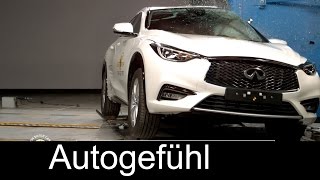 New Infiniti Q30 compact car crash test - Autogefühl