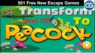 [Walkthrough] 501 Free New Escape Games level 108 - Transform to peacock - Complete Game