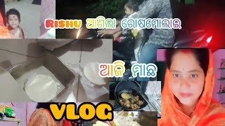 ଆଜି ମାଛ//rishu ଆଣିଲା ରୋଷମୋଲାଇ//#ଓଡ଼ିଆ vlog#mita odia vlog