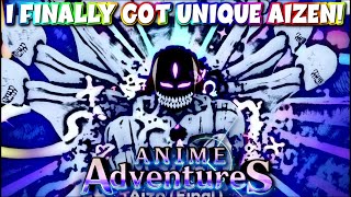 I FINALLY GOT UNIQUE AIZEN! ITS SO POWERFUL! (350+ REROLLS LATER!) • Roblox Anime Adventures!