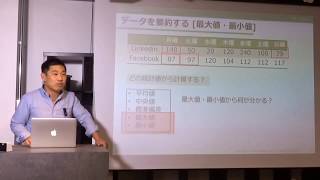 データ分析でまず見るべきなのは平均値ではない！？ 「統計超入門セミナー」講座風景（門田先生）