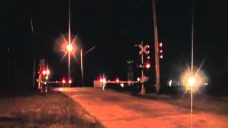 Nighttime NS Trains at Millbury, OH - 1/30/2016