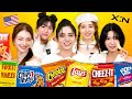 K-pop Idols Try American Snacks For The First Time(#XIN of Aria, Nova, Esha, Nizz, Hannah) | KATCHUP