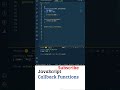 Javascript In Telugu: Javascript Callback Functions, Javascript Tutorial Telugu, React Telugu