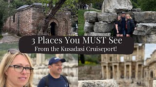 3 Places you HAVE to go from Kusadasi Cruise port! (Ephesus)