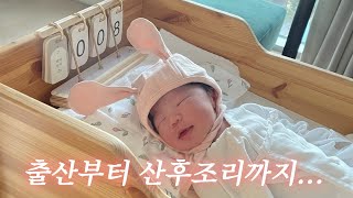 [VLOG] 출산 디데이 자연분만 제왕절개 산후조리까지 출산의 모든 것...