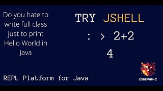 Run Java Statements without writing a class | JShell - REPL Platform for Java [PRACTICAL VIDEO]