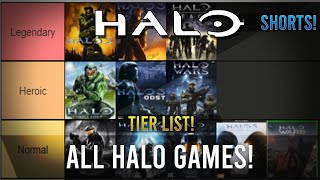 Ranking EVERY Halo Game! Tier List! #shorts