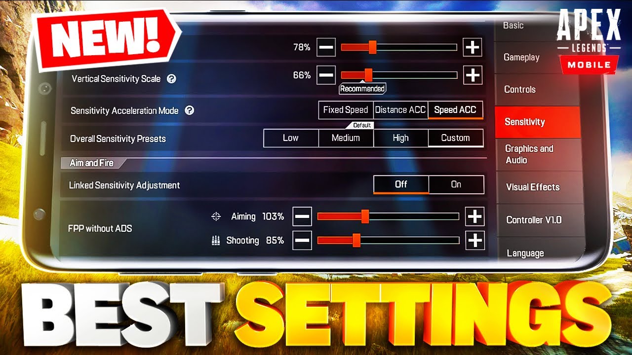 *NEW* BEST SETTINGS FOR APEX LEGENDS MOBILE! - YouTube