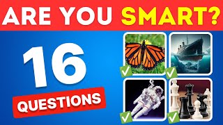 How SMART Are You?😏 | Genereal Knowledge Quiz 🤓 | Easy, Medium, Hard