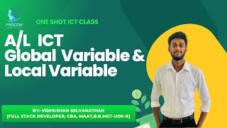 A/L ICT | Python | Global variable | Local variable | Function | English Medium