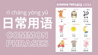 Learn Common Phrases in Mandarin Chinese for Toddlers, Kids & Beginners | 日常用语