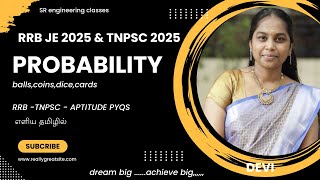 TNPSC 2025&TNUSRB SI 2025 | RRB 2025 - MATHS STATISTICS/PROBABILITY IN TAMIL #tnpscmaths DEVI mam