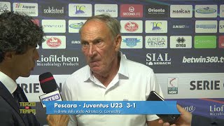 Pescara - Juventus Next Gen 3-1 Zeman: "Sono contento, buon primo tempo"