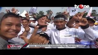 Kampanye Prabowo di Palembang Dibanjiri Ribuan Pendukung