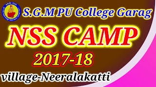 NSS | NSS Special Camp | Nss Unit Garag | Neeralakatti Village, Karnatak-2017