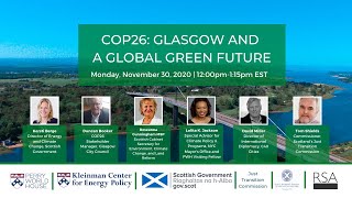 COP26: Glasgow and a Global Green Future