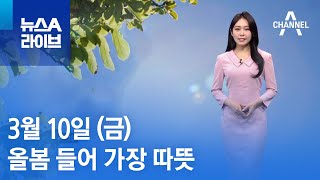 [날씨]기온 쑥쑥, 올봄 들어 가장 따뜻…서울 22도·광주 26도 | 뉴스A 라이브