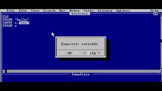 qbasic print and input commands