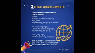 🐍 PYTHON ESSENTIALS: Global vs. Local Variables Explained 🐍 #PythonVariables #Python