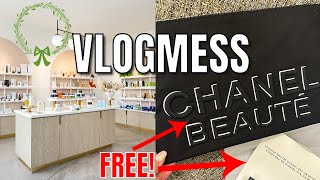 FREE CHANEL GIFTS! HOLIDAY PARTIES, SHOPPING & FILIPINO FOOD ✨ VLOGMESS DAY 21