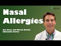 ENT doctor discusses nasal allergies (allergic rhinitis)