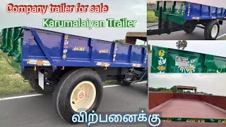 Karumalaiyan Trailer for sales | Company trailer for sale | Tractor Trailer for sale in Tamilnadu